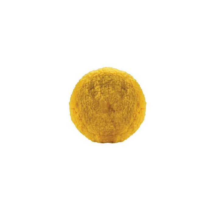 Buff and Shine and SHINE 803Y Double Sided Buffing Pad, 8 in Dia, 100% Twisted Wool, Yellow