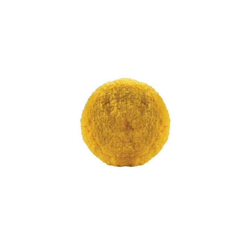 and SHINE 803Y Double Sided Buffing Pad, 8 in Dia, 100% Twisted Wool, Yellow