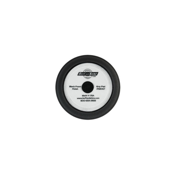 Buff and Shine and SHINE 920GT Buffing Grip Pad with Center Tee, 9 in Dia, 1-1/2 in THK, Hook and Lo