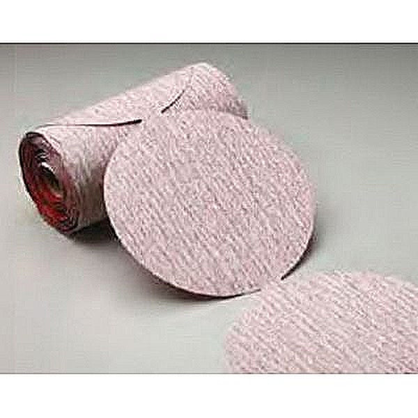 Carborundum® Carbo Premier Red™ 18170 Dri-Lube Stick-On Sanding Disc Roll, 6 in, P150 Grit, Aluminum Oxide