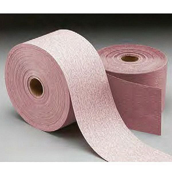 Carborundum® Carbo Premier Red™ 20337 Dri-Lube Stick-On Sheet Roll, 2-3/4 in W x 45 yd L, P150 Grit