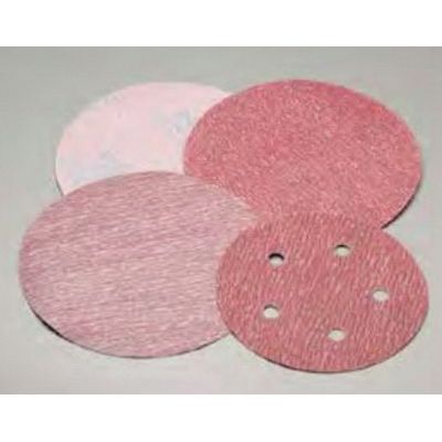 Carborundum Carbo Premier Red 99427 3 in P120 Sanding Disc, Red Hook-and-Loop