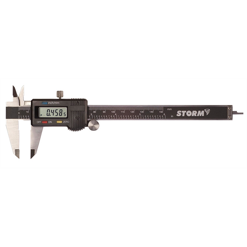 Storm&Trade; 3C301 Digital Caliper, 0 To 6 In, 0 To 150 MM Measuring Range