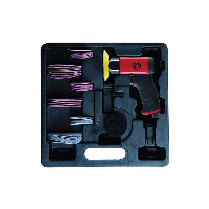 7200S Hook and Loop Pad Air Random Orbital Sander Kit 2 in and 3 in Pads