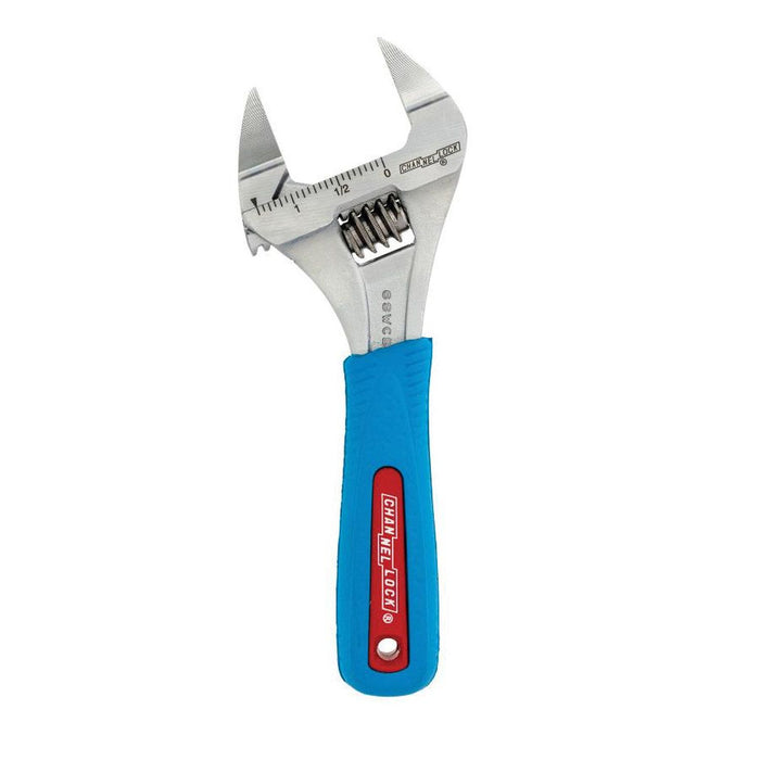 Channellock Tools Wideazz 6Swcb Adjustable Wrench, 6 In Oal, 1.34 In Jaw, Code Blue Comfort Grip — view 2
