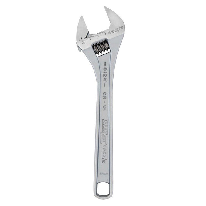 Channellock Tools Adjustable Wrench, 12 In Oal, 1.5 In Jaw, Chrome Vanadium Steel Jaw — view 2
