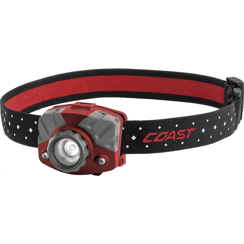 1000 Lumen Rechargable 168M Pure Beam Focusing Headlamp in Box - Red