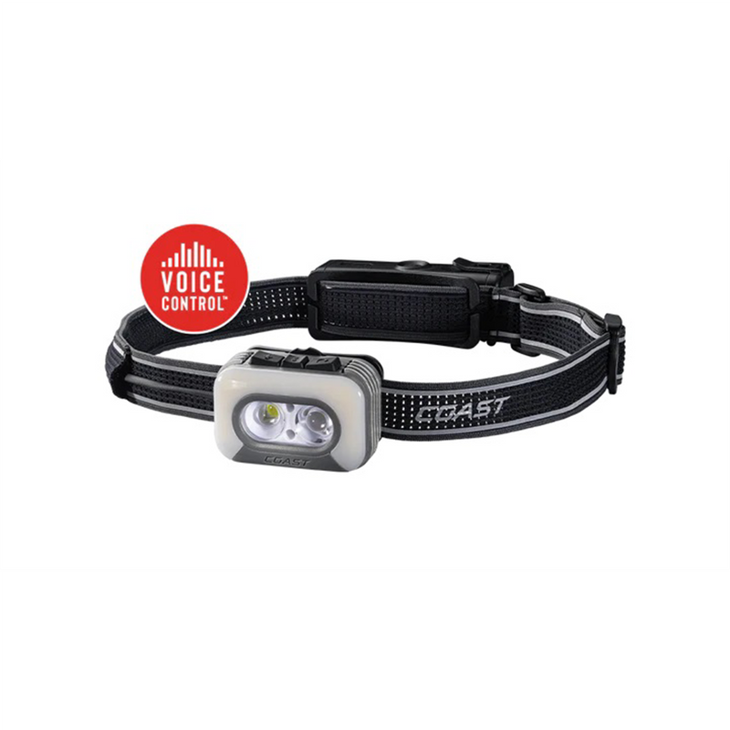 Coast RL35R Voice Controlled 1100 Lumens Headlamp with Four Color Beams and USB-C Recharge