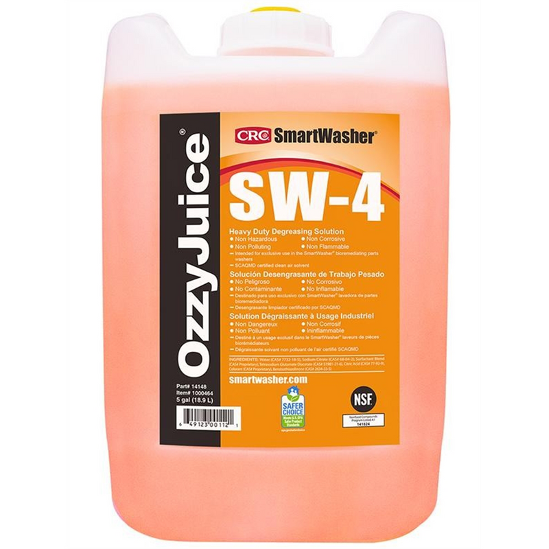 CRC SmartWasher OzzyJuice SW-4 Heavy Duty Degreasing Solution 5 Gallon - Part 14148