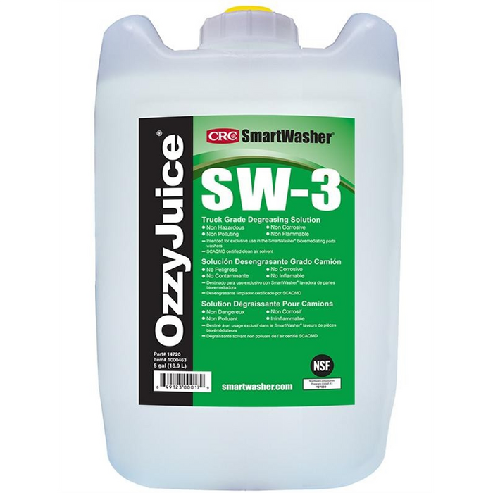 CRC Industries SmartWasher OzzyJuice SW-3 Truck Grade Degr Solution, 5 Gallon