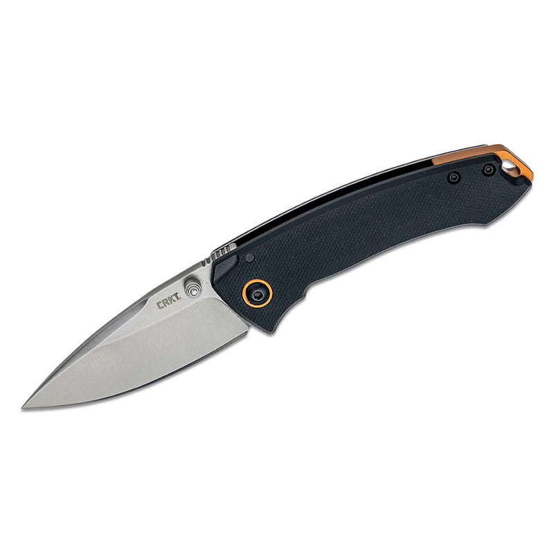 Tuna Compact 8Cr13MoV Stonewash Plain Blade Folding Knife with Frame Lock G10