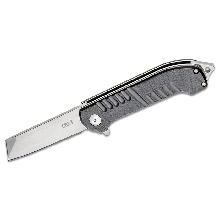 Columbia River Knives Razel GT 8Cr13MoV Satin Plain Blade Assisted Folding Knife with Liner Lock Alu