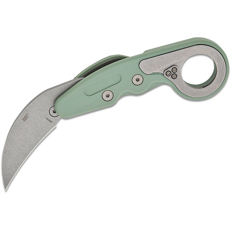 Provoke AUS 8 Stonewash Plain Blade Folding Knife with Kinematic Grivory Handl