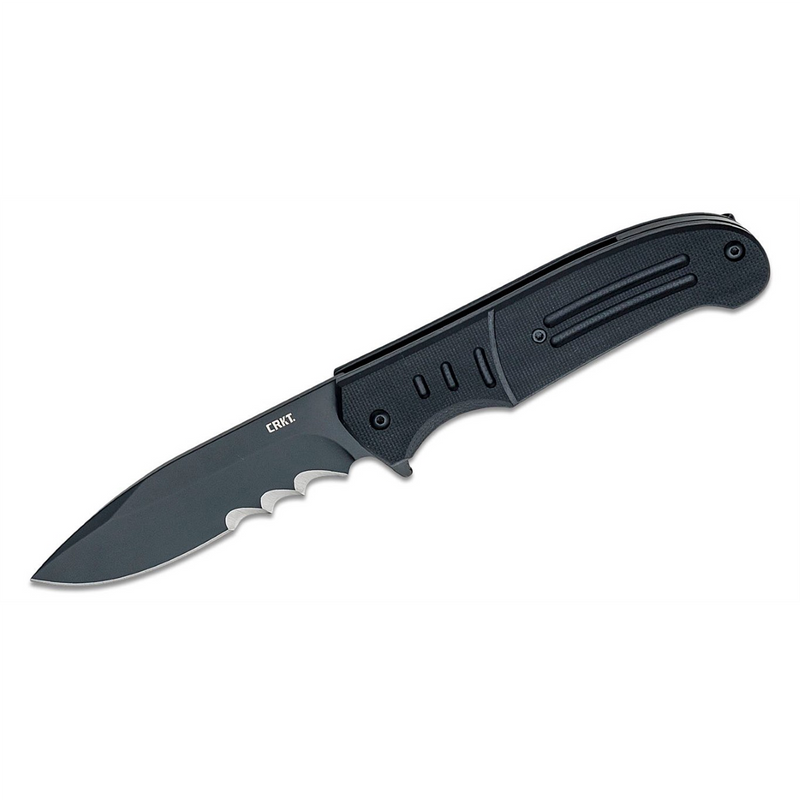Ignitor 8Cr13MoV Oxide Veff Serrations Assisted Folding Knife with Liner Lock