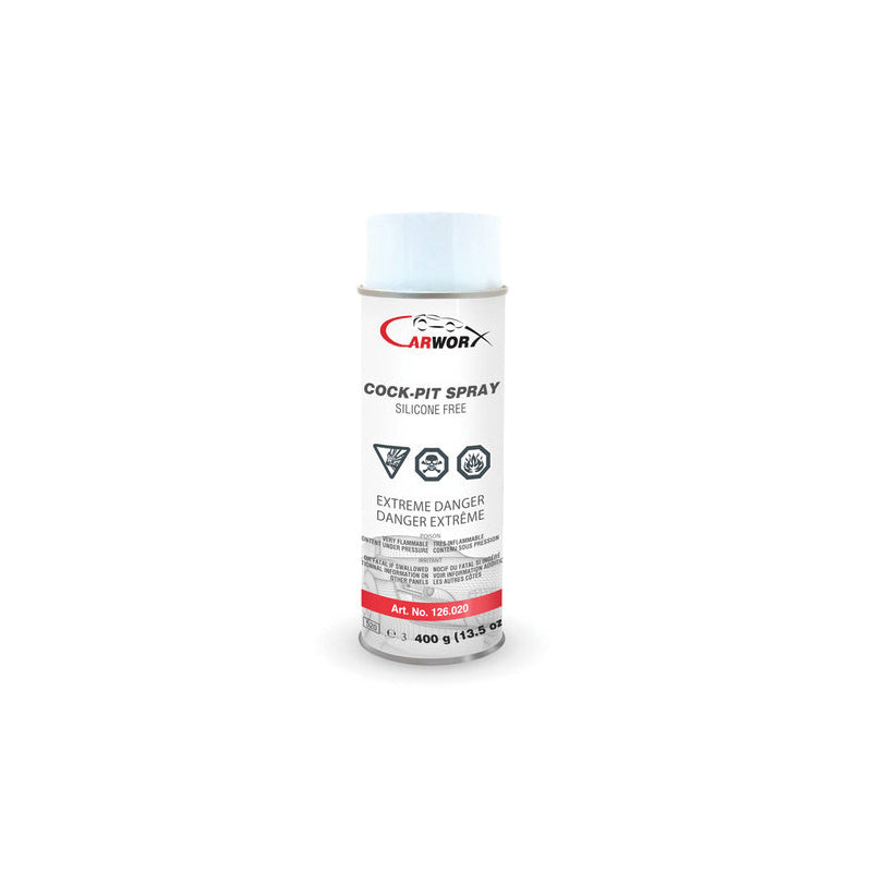 Carworx 126020 Cock-Pit Spray, 400 mL Aerosol Can