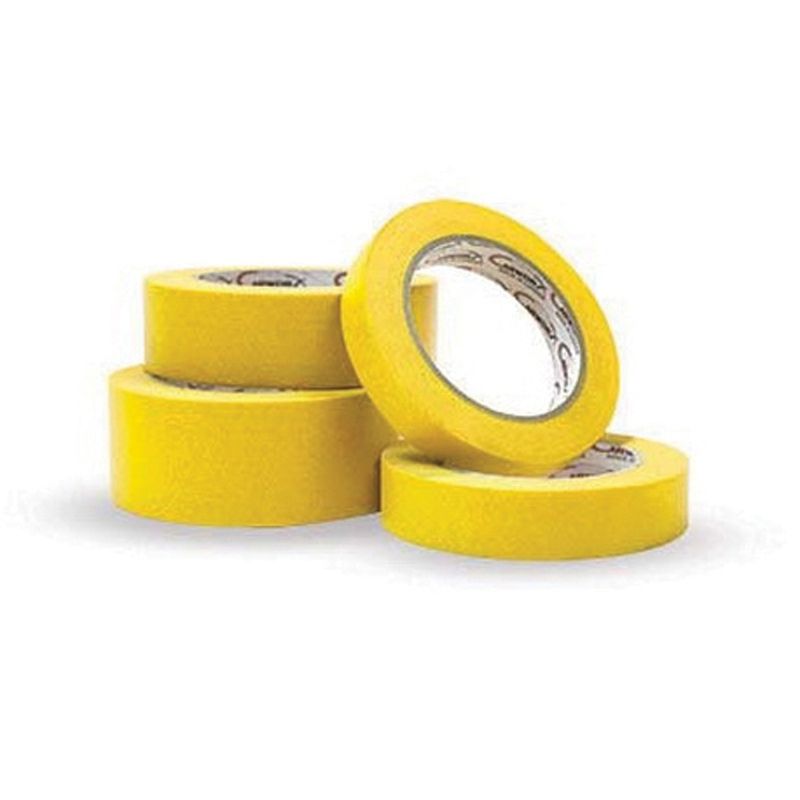 134832 CW-900 Series Waterproof Masking Tape 55 m 1‑1/2 in Yellow 5.1 mil