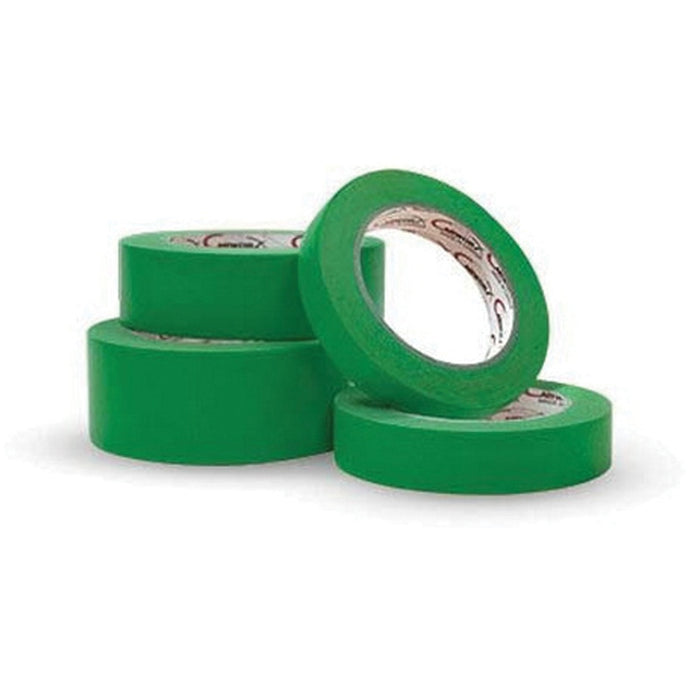 Carworx 134.842 CW-1200 Series High Performance Waterproof Masking Tape, 55 m L x 1-1/2 in W, 7.5 mil THK, Green