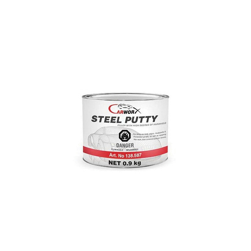 Carworx 138.587 Steel Putty, Silver, Paste