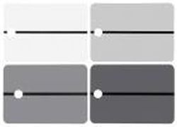 Metal Spray Samples - Black Stripe on WHITE, 25 pcs per box