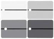 CTW International Metal Spray Samples - Black Stripe on DARK GRAY, 25 pcs per box