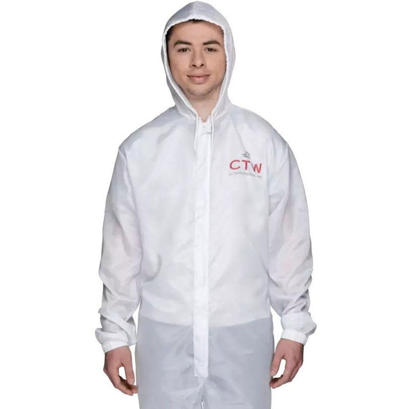 CTW Paintsuit 4XL - Part 513064, lint-free breathable anti-static spray suit with hood, elastic