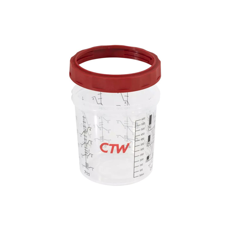 CTW HC-400 Spray Hard Cup and Collar - 400 ml Capacity, Premium Rigid Collar and Durable Cup for