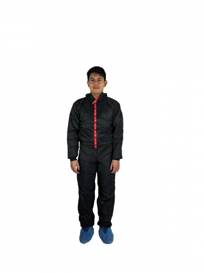 CTW Large Black Paint Suit - Part 157777 - Carbon Fiber Anti-Static Garment