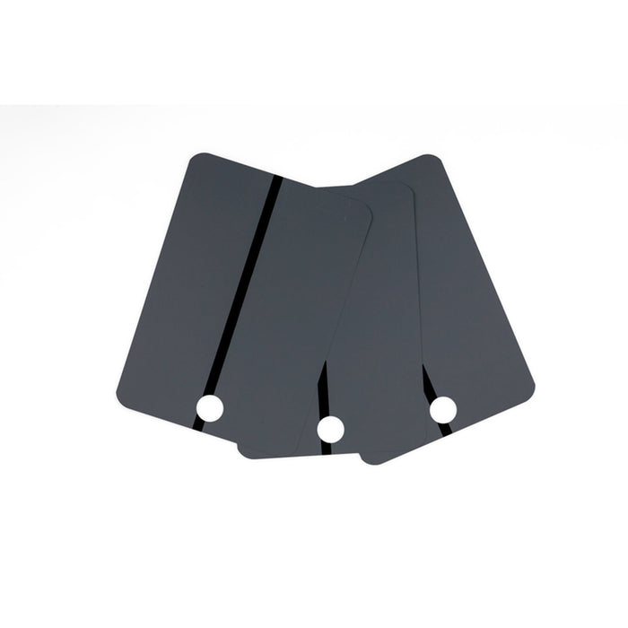 CTW International Metal Spray Samples - Black Stripe on DARK GRAY, 25 pcs per box — view 2