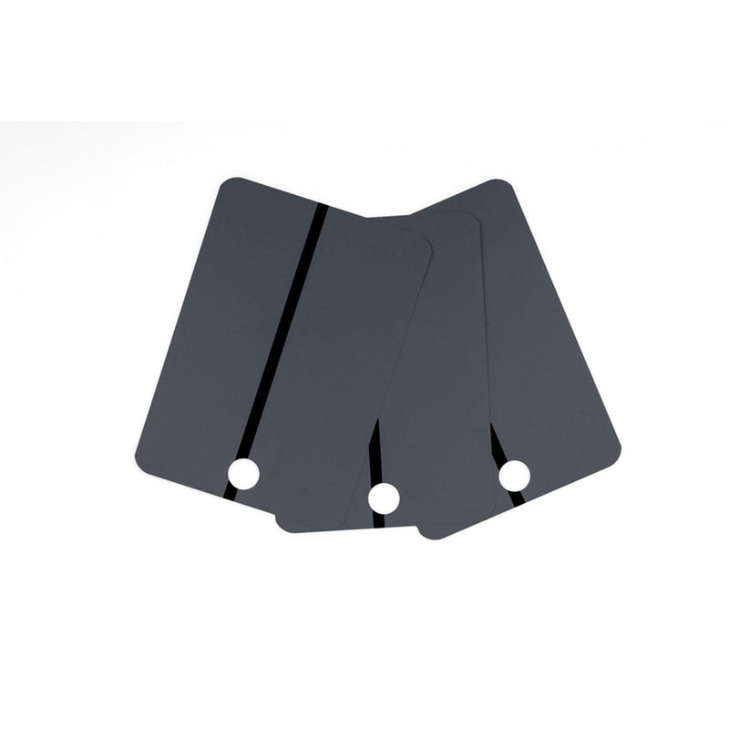 CTW International Metal Spray Samples - Black Stripe on DARK GRAY, 25 pcs per box — view 2