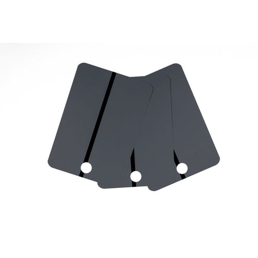 CTW International Metal Spray Samples - Black Stripe on DARK GRAY, 25 pcs per box — view 2