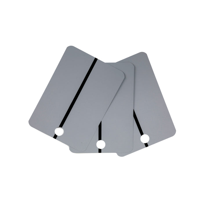 CTW International Metal Spray Samples - Black Stripe on LIGHT GRAY, 25 pcs per box — view 2