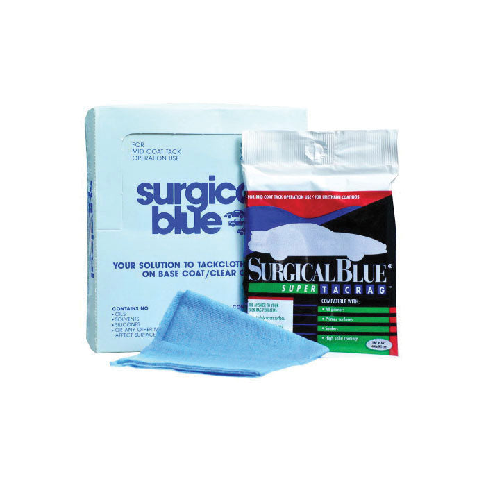 Surgical Blue Tack Cloth 15801 - 36 in x 18 in, blue, clear bag
