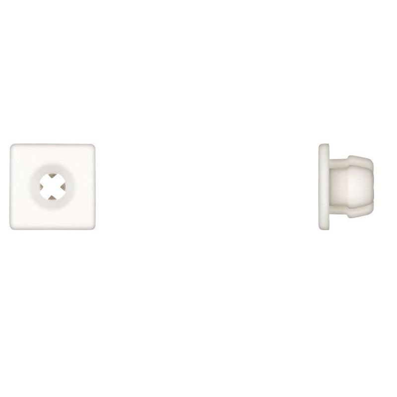 Disco Automotive Hardware White Plastic License Nuts