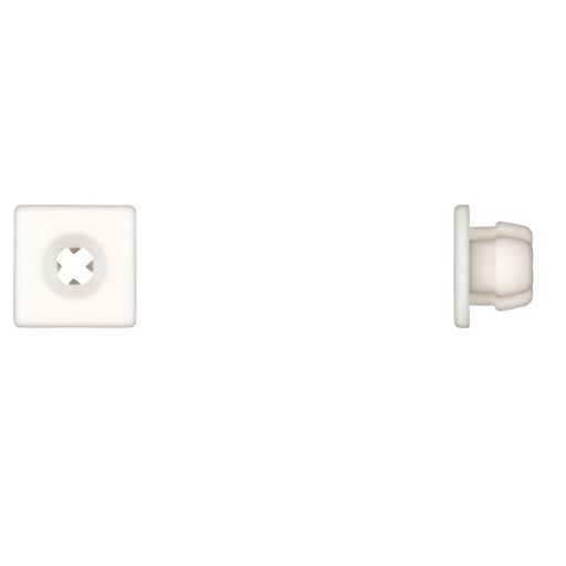 Disco Automotive Hardware White Plastic License Nuts