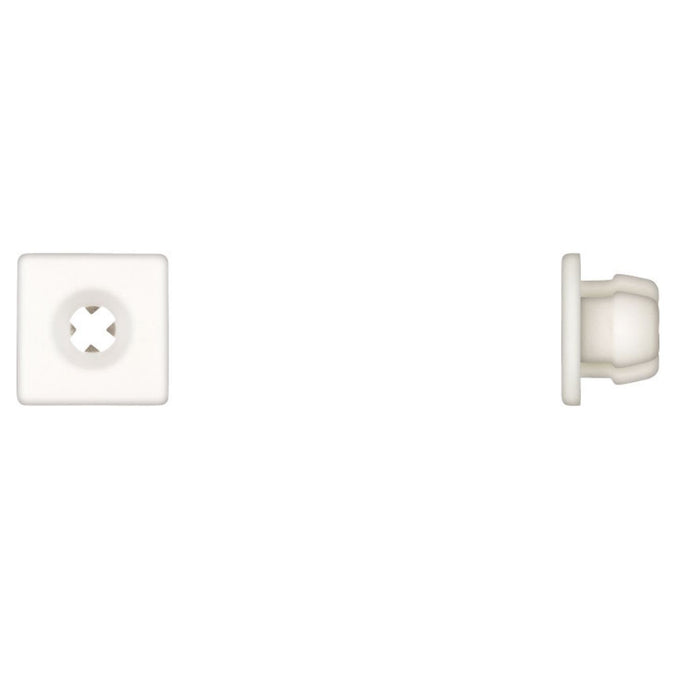 Disco Automotive White Plastic License Nuts