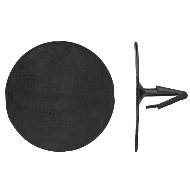 1/4" Hole Size 1 3/4" Head Diameter.
