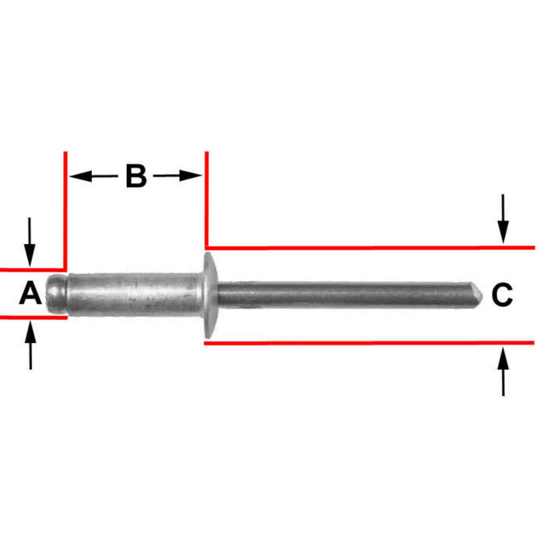 1/8" Diametermeter 3/16" - 1/4" Grip - 1889MT