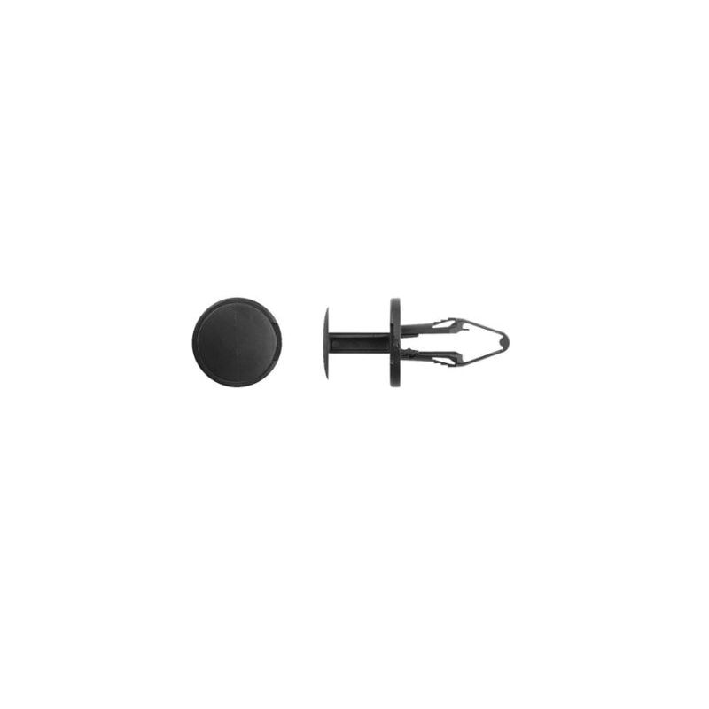 Hardware Push-Type Retainer 10372PK 24 mm L Stem x 21/64 in Hole Black Nylon
