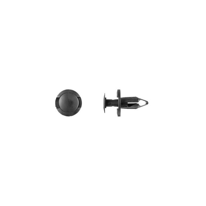 Disco Automotive Hardware 1860PK Push-Type Retainer, 20 mm L Stem x 5/16 in Hole, Nylon, Black