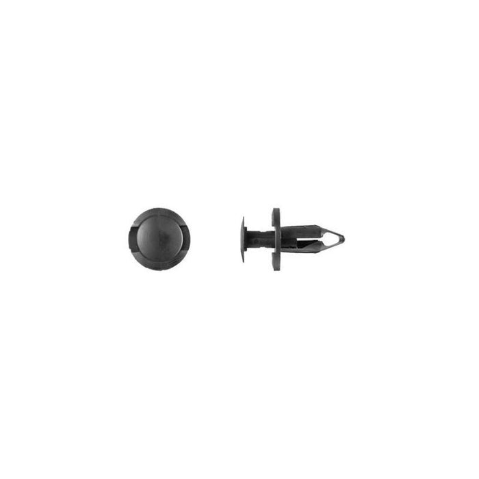 Disco Automotive Hardware 1860PK100 Push-Type Retainer, 20 mm L Stem x 5/16 in Hole, Nylon, Black