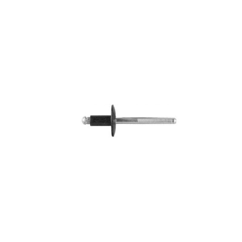Hardware 4002MT Bumper Assembly Rivet, 1/4 in Dia, 1/8‑1/4 in Grip, Black Steel