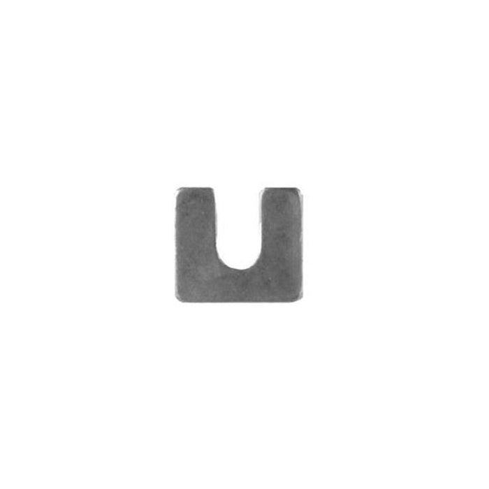 Disco Automotive Hardware 6016MT Shim, 1-1/4 x 1-1/8 in OD x 1/8 in THK x 3/8 in Slot, Steel, Bright