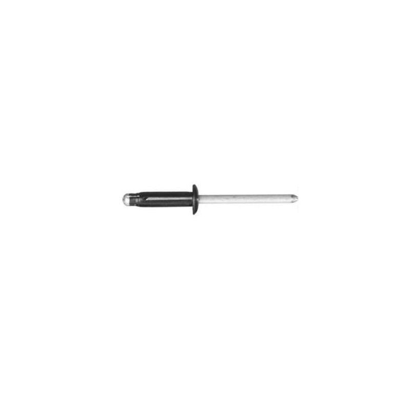 Hardware Split-Type Pop Rivet 9278PK, 3/16 in Diameter, Aluminum, Black