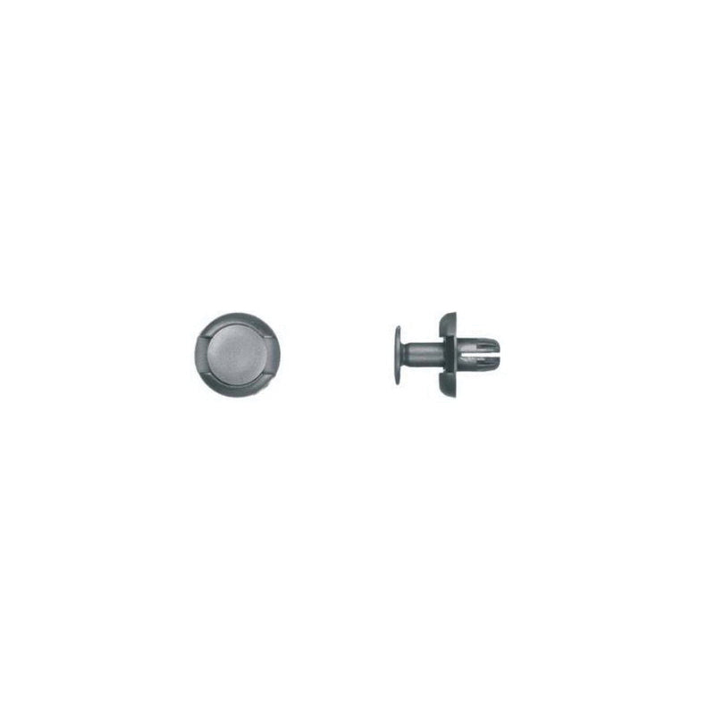 9292PK Push-Type Retainer, 10 mm L Stem x 5/16 in Hole, Nylon, Black