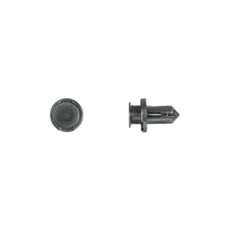 9294PK Push-Type Retainer, 15 mm L Stem x 25/64 in Hole, Nylon, Black