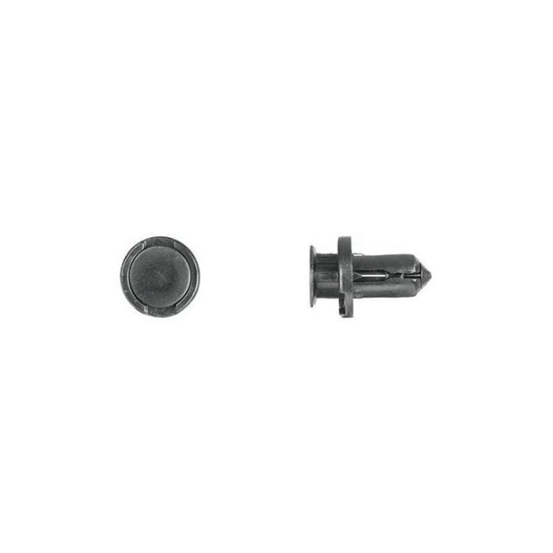 Disco Automotive Hardware 9294PK Push-Type Retainer, 15 mm L Stem x 25/64 in Hole, Nylon, Black