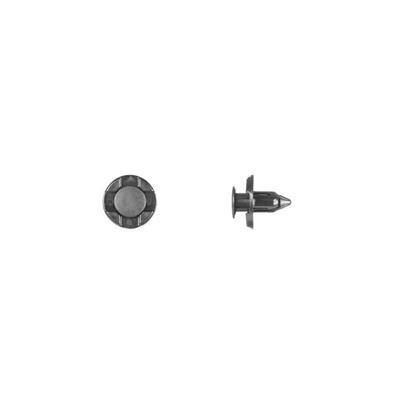 9540PK Push-Type Retainer, 13 mm L Stem x 5/16 in Hole, Nylon, Black