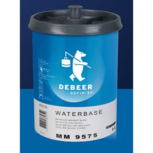 Debeer Refinish 99575-L01 WaterBase 900+ Series Mixing Toner, 1 L Can, Metallic Bright Blue