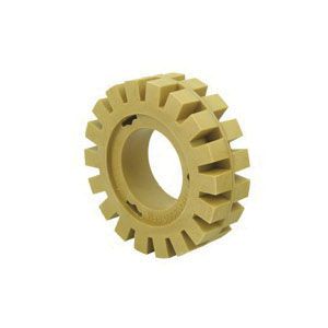 DF705D Offset Decal Eraser Wheel 4 in Soft Rubber with vanilla scent, paint‑safe