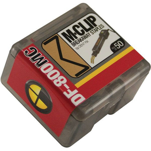 Dent Fix Equipment DF-800MC50 Breakaway Staple M-Clip, Stainless Steel, Use With: DF-400BR, DF-800BR